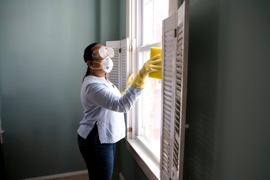 A service professional at work
